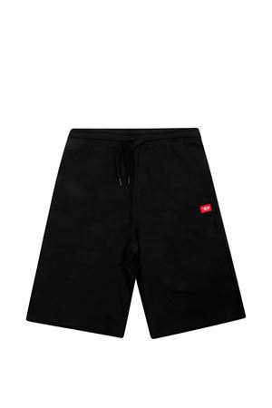 black cotton shorts DIESEL KIDS | J026840GEADK900
